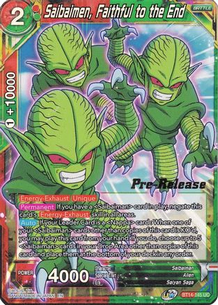 Saibaimen, Faithful to the End (BT14-145) - Cross Spirits PreRelease Cards