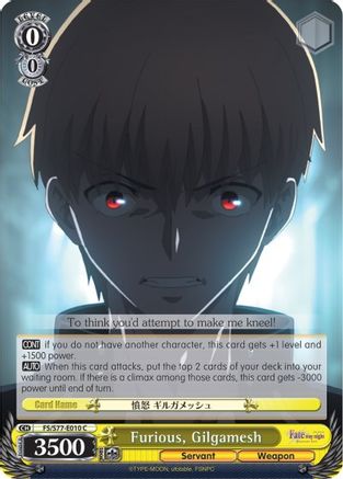 Furious, Gilgamesh (FS/S77-E010 C) - Fate/stay night [Heaven’s Feel] Vol.2