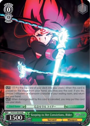 Keeping to Her Convictions, Rider (FS/S77-E018 RR) - Fate/stay night [Heaven’s Feel] Vol.2