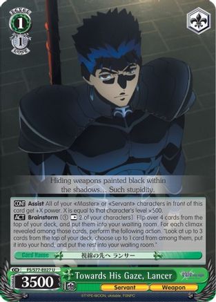 Towards His Gaze, Lancer (FS/S77-E027 U) - Fate/stay night [Heaven’s Feel] Vol.2
