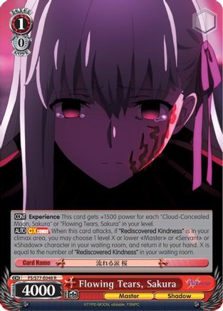 Flowing Tears, Sakura (FS/S77-E048 R) - Fate/stay night [Heaven’s Feel] Vol.2