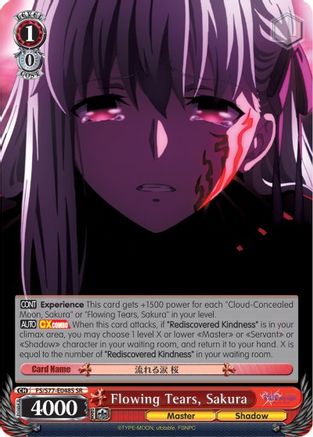 Flowing Tears, Sakura (SR) (FS/S77-E048S SR) - Fate/stay night [Heaven’s Feel] Vol.2