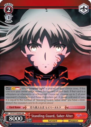 Standing Guard, Saber Alter (SR) (FS/S77-E050S SR) - Fate/stay night [Heaven’s Feel] Vol.2