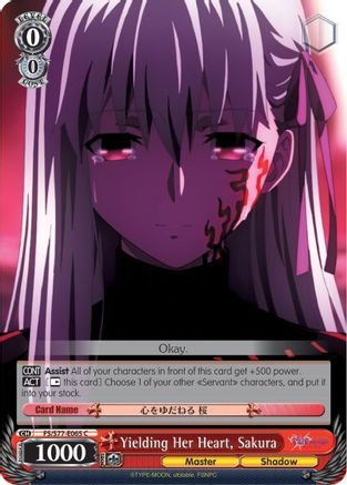 Yielding Her Heart, Sakura (FS/S77-E065 C) - Fate/stay night [Heaven’s Feel] Vol.2