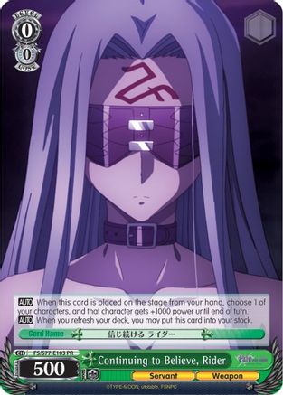 Continuing to Believe, Rider (FS/S77-E103 PR) - Fate/stay night [Heaven’s Feel] Vol.2