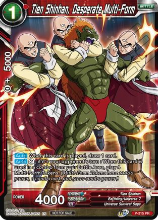Tien Shinhan, Desperate Multi-Form (P-315) - Tournament Promotion Cards