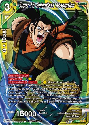 Super 17, Relentless Absorption (Winner Stamped) (P-327) - Tournament Promotion Cards