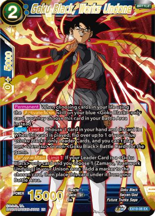 Goku Black, Works Undone (EX19-08) - Special Anniversary Set 2021 Foil