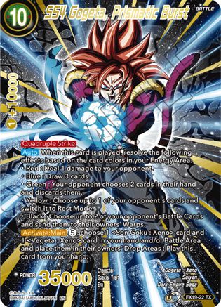 SS4 Gogeta, Prismatic Burst (EX19-22) - Special Anniversary Set 2021 Foil