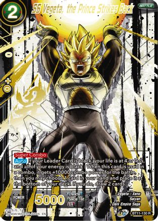 SS Vegeta, the Prince Strikes Back (Alternate Art) (BT11-130) - Special Anniversary Set 2021 Foil