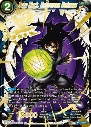 Goku Black, Unforeseen Darkness (Alternate Art) (P-124) - Special Anniversary Set 2021