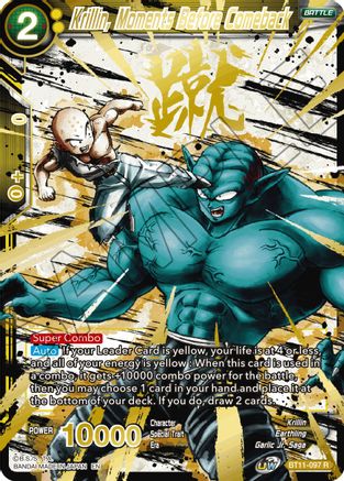 Krillin, Moments Before Comeback (Alternate Art) (BT11-097) - Special Anniversary Set 2021 Foil
