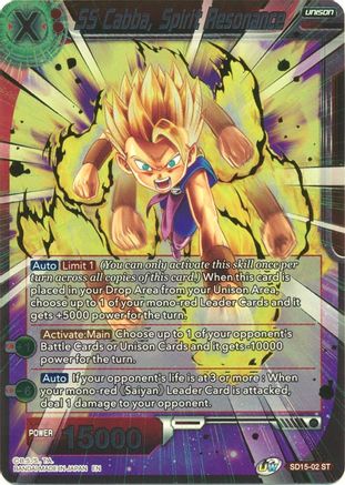 SS Cabba, Spirit Resonance (Gold Stamped) (SD15-02) - Cross Spirits Foil