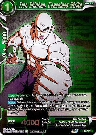 Tien Shinhan, Ceaseless Strike (Championship Pack 2021 Vol.3) (P-357) - Promotion Cards