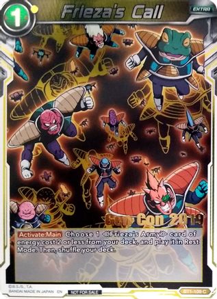 Frieza's Call (Gen Con 2019) (BT1-109) - Promotion Cards Foil