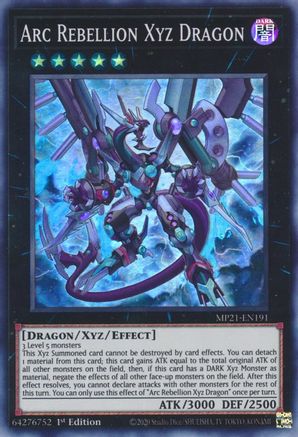 Arc Rebellion Xyz Dragon (MP21-EN191) - 2021 Tin of Ancient Battles 1st Edition