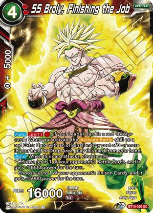 SS Broly, Finishing the Job (BT15-020) - Saiyan Showdown
