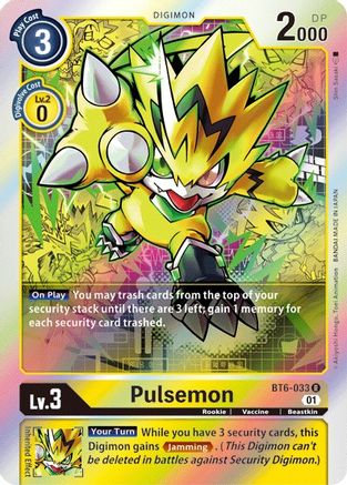 Pulsemon (BT6-033) - Double Diamond Foil
