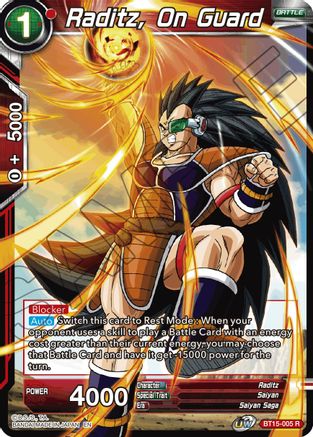 Raditz, On Guard (BT15-005) - Saiyan Showdown