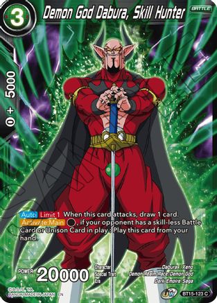 Demon God Dabura, Skill Hunter (BT15-123) - Saiyan Showdown Foil