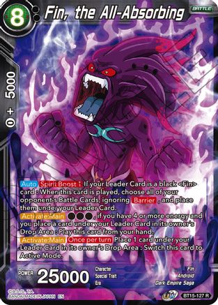 Fin, the All-Absorbing (BT15-127) - Saiyan Showdown Foil