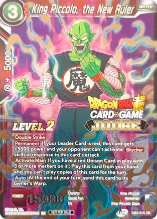 King Piccolo, the New Ruler (Level 2) (DB3-015) - Judge Promotion Cards Foil