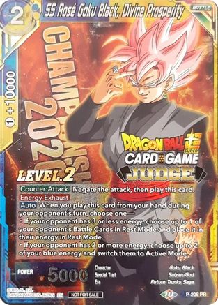 SS Rose Goku Black, Divine Prosperity (Level 2) (P-206) - Judge Promotion Cards Foil