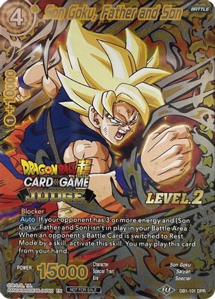 Son Goku, Father and Son (Level 2) (DB1-101) - Judge Promotion Cards Foil