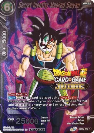 Secret Identity Masked Saiyan (BT10-140) - Judge Promotion Cards Foil