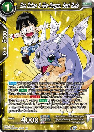 Son Gohan & Hire-Dragon, Best Buds (BT15-098) - Saiyan Showdown
