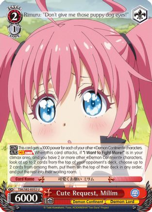 Cute Request, Milim (TSK/S82-E052 U) - That Time I Got Reincarnated as a Slime Vol.2