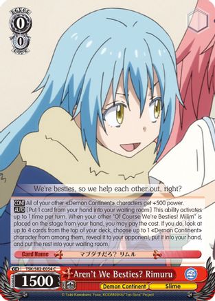 Aren't We Besties? Rimuru (TSK/S82-E054 C) - That Time I Got Reincarnated as a Slime Vol.2