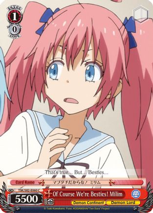 Of Course We're Besties! Milim (TSK/S82-E060 C) - That Time I Got Reincarnated as a Slime Vol.2