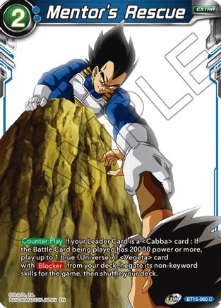 Mentor's Rescue (BT15-060) - Saiyan Showdown