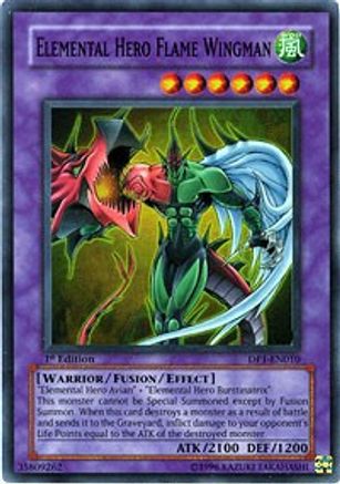 Elemental HERO Flame Wingman (DP1-EN010) - Duelist Pack 1: Jaden Yuki Unlimited