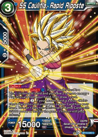 SS Caulifla, Rapid Riposte (BT15-040) - Saiyan Showdown Foil