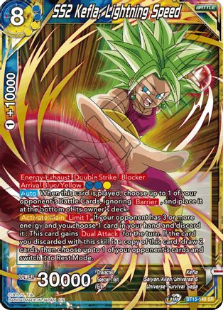 SS2 Kefla, Lightning Speed (BT15-148) - Saiyan Showdown Foil