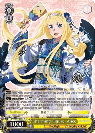 Charming Figure, Alice (SAO/S80-E007 R) - Sword Art Online -Alicization- Vol.2