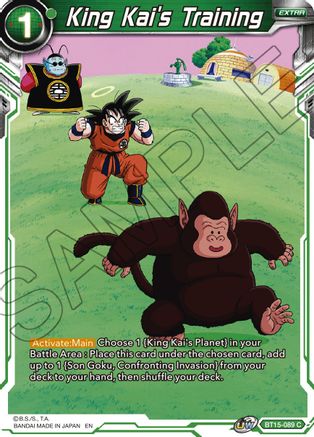 King Kai's Training (BT15-089) - Saiyan Showdown