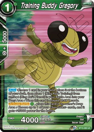 Training Buddy Gregory (BT15-083) - Saiyan Showdown