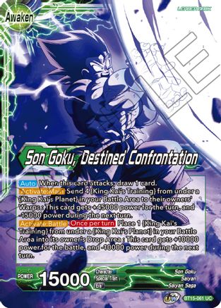 Son Goku // Son Goku, Destined Confrontation (BT15-061) - Saiyan Showdown Foil