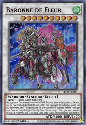 Baronne de Fleur (LED8-EN024) - Legendary Duelists: Synchro Storm 1st Edition