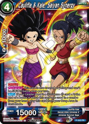 Caulifla & Kale, Saiyan Synergy (P-345) - Tournament Promotion Cards