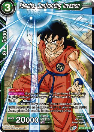 Yamcha, Confronting Invasion (BT15-077) - Saiyan Showdown Foil
