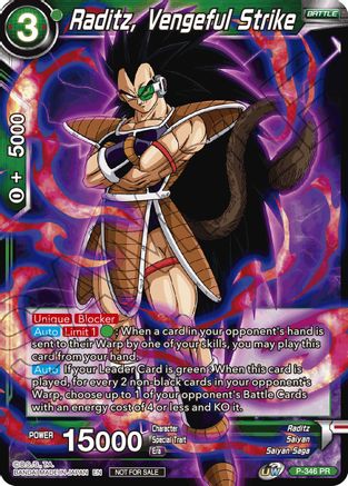 Raditz, Vengeful Strike (P-346) - Tournament Promotion Cards
