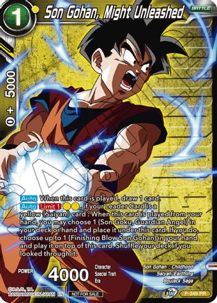 Son Gohan, Might Unleashed (Winner Stamped) (P-349) - Tournament Promotion Cards Foil