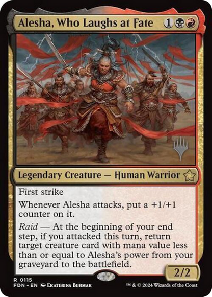 Alesha, Who Laughs at Fate (PPDFT-115) - Foundations Promos Foil