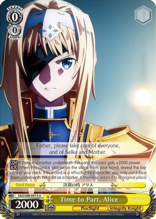 Time to Part, Alice (SAO/S80-E013 U) - Sword Art Online -Alicization- Vol.2