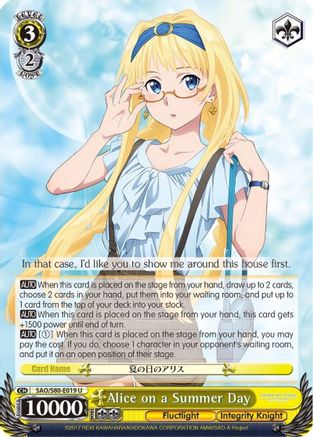 Alice on a Summer Day (SAO/S80-E019 U) - Sword Art Online -Alicization- Vol.2