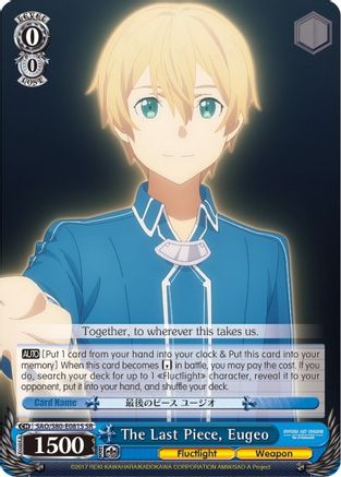 The Last Piece, Eugeo (SR) (SAO/S80-E081S SR) - Sword Art Online -Alicization- Vol.2